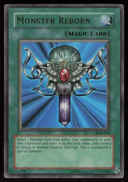 Monster Reborn LOB-118 2002 Ultra Rare YU-GI-OH - Image 1