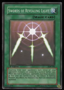 Swords of Revealing Light LOB-101 Super Rare 1st Edition GLOSSY YU-GI-OH - Image 1