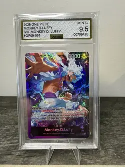 Monkey.D.Luffy OP09-061 ST26 Leader - One Piece TCG - English Card AGS 9.5 - Image 1