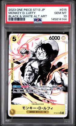 2023 ONE PIECE JPN ULTIMATE DECK ST13-THE THREE BROTHERS MONKEY D. LUFFY PSA 10 - Image 1