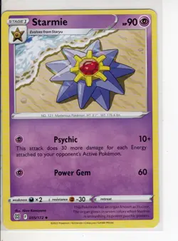 STARMIE BRILLIANT STARS SET POKEMON CARD 055/172 NM/M - Image 1