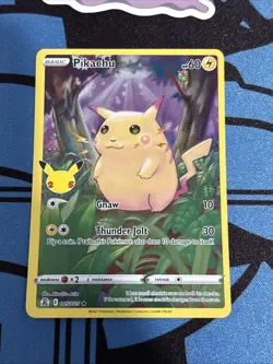 Pokemon TCG Celebrations Pikachu Holo Rare Card 005/025 25th Anniversary Edition - Image 2