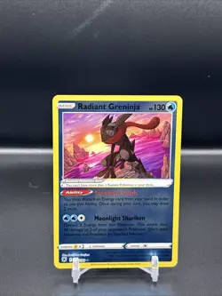 Pokemon TCG Radiant Greninja Holo Card Astral Radiance 046/189 - Image 1