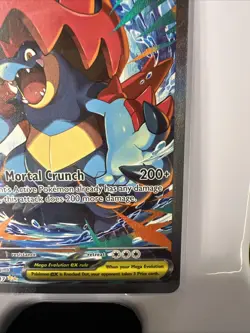 English ASC Mega Feraligatr EX 274/217 Full Art Secret Rare Holo 370HP Card - Image 4