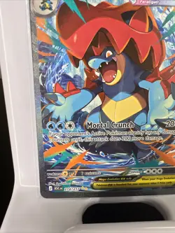 English ASC Mega Feraligatr EX 274/217 Full Art Secret Rare Holo 370HP Card - Image 5