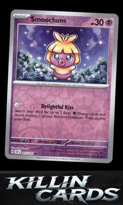 Reverse Holofoil Smoochum 075/191 Pokemon Common SV08: Surging Sparks Card NM - Image 1