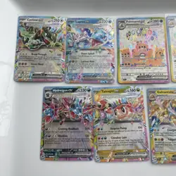 Tera Pokemon Ultra Rare ONLY Rainbow Borders Lot of 11 NM Cards - Image 3