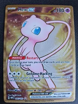Pokemon Mew EX TCG 205/165 Gold Metal Scarlet Violet Promo Card - Image 1