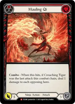 Flesh and Blood FAB Mauling Qi NM 1st EditionNormal Round the Table: TCCxLSS - Image 1
