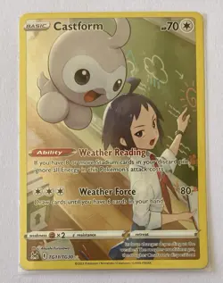 Castform TG11/TG30 - Ultra Rare Trainer Gallery - Pokemon Card - NM - 1¢ start! - Image 1