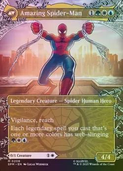 Magic The Gathering Spider-Man - Borderless Web-Slinger Cards (SPM) - You Pick! - Image 5