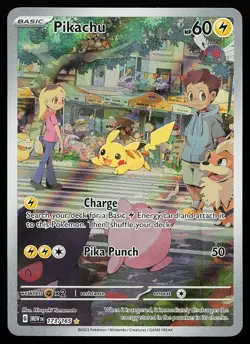 Pikachu 173/165 Holo Illustration Rare English 151 Pokemon Card - Image 1