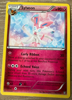 Pokemon Card Sylveon Reverse Holo Furious Fists #72 NM - Image 1