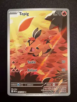 Pokemon Card TCG: Tepig 096/086 Illustration Rare (IR) Sv: White Flare Holo - Image 1