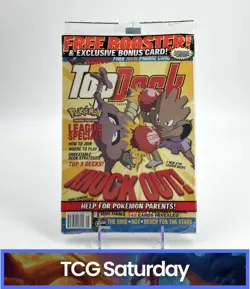 TOP DECK #8 POKEMON MAGAZINE WITH MAGIC THE GATHERING PACK & MEW PROMO SEALED - Image 1