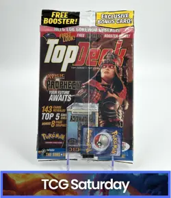 TOP DECK #8 POKEMON MAGAZINE WITH MAGIC THE GATHERING PACK & MEW PROMO SEALED - Image 2