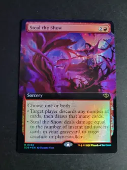 Steal the Show (Extended Art Foil) Rare MTG Secrets of Strixhaven - Image 1
