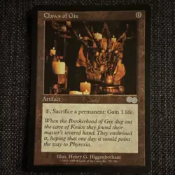 Claws of Gix Urza's Saga Regular Uncommon Artifact English 290 Higgenbotham - Image 1