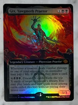 Gix, Yawgmoth Praetor Extended Art Mythic FOIL MTG The Brothers' War -Pack Fresh - Image 4