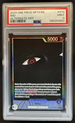 2025 One Piece Carrying On His Will Imu Alt Art #OP13-079 PSA 9 - Image 1
