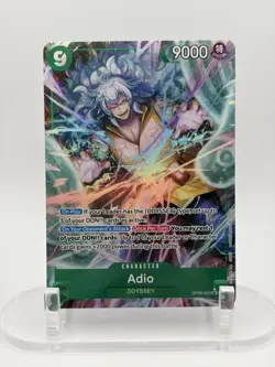 • Adio • OP09-023 SR Alt Art Parallel Emperors in the New World One Piece TCG NM - Image 1
