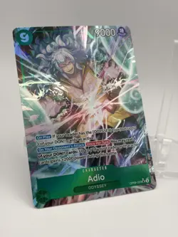 • Adio • OP09-023 SR Alt Art Parallel Emperors in the New World One Piece TCG NM - Image 2