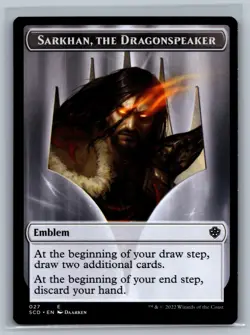 MTG Starter Commander Decks Sarkhan, the Dragonspeaker Double-Sided Token #027 - Image 1
