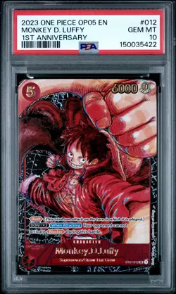 2023 ONE PIECE AWAKENING OF THE NEW ERA 1ST ANNIVERSARY MONKEY D. LUFFY PSA 10 - Image 1