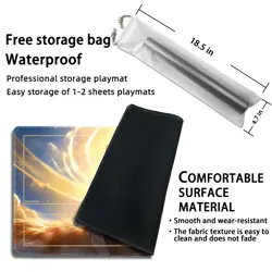 Playmat for MTG, with Free Storage Bags,Game Mat 24 x 14 inches, TCG and Boar... - Image 2