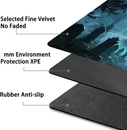 Card Game Playmat for MTG & TCG, 24x14 inch Non-Slip Magic Playmat, Durable R... - Image 3