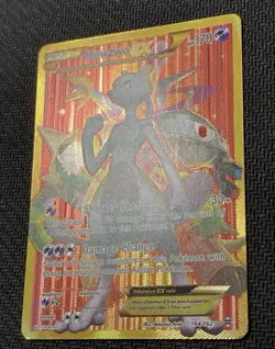 Pokemon Mewtwo EX TCG Full Art Holo Rare Card Breakthrough-Secret 164/162 MP-LP - Image 2
