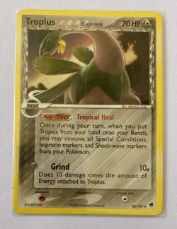 Tropius 23/101 - Rare - EX Dragon Frontiers 2006 - Pokemon Card - NM - 1¢ start! - Image 1