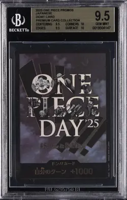 2025 ONE PIECE PROMOS JAPANESE PREMIUM CARD COLLECTION DON!! CARD BGS 9.5 - Image 1