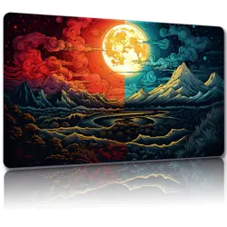 Playmat for MTG, with Free Storage Bags,Game Mat 24 x 14 inches, TCG and Boar... - Image 1