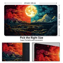 Playmat for MTG, with Free Storage Bags,Game Mat 24 x 14 inches, TCG and Boar... - Image 3