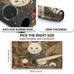 Playmat for MTG,Game Mat 24 x 14 inches, Non Slip Rubber Backing TCG and Boar... - Image 3