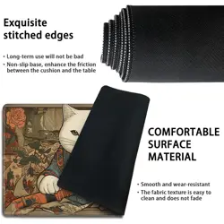 Playmat for MTG,Game Mat 24 x 14 inches, Non Slip Rubber Backing TCG and Boar... - Image 4