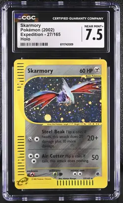 CGC 7.5 Skarmory 2002 Expedition 27/165 Holo Pokemon Card - Image 1