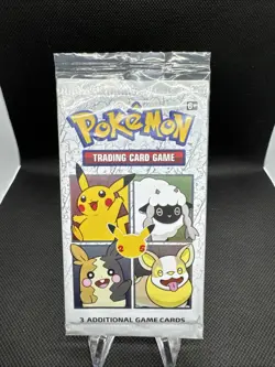 Pokemon TCG General Mills 25th Anniversary 3-Card Booster Pack Sealed Rare - Image 1