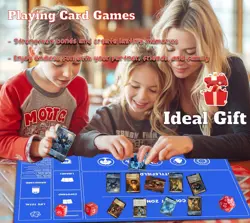 Card Game MTG Playmat for Beginner 2 Pack with Dices, Magic Mat Commander Dec... - Image 5