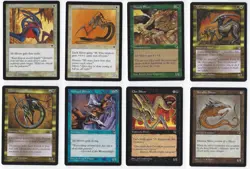 MTG Tribal Slivers Mixed 8 Card Lot Vintage Old School Magic The Gathering - Image 1