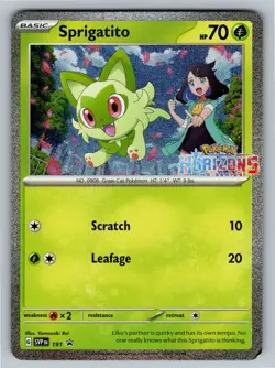 Sprigatito Promo SV: Scarlet & Violet Promo Cards 191 NM - Image 1