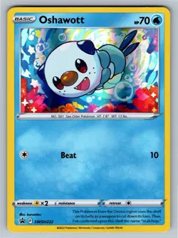 Oshawott - (Cosmo Holo) Promo SWSH: Sword & Shield Promo Cards SWSH222 NM - Image 1