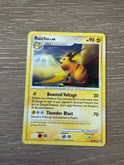 Pokemon Card Raichu Reverse Holo Undaunted #33 NM - Image 1