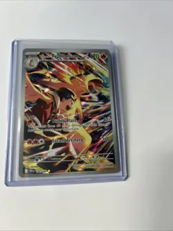 Pokemon TCG Ethan's Typhlosion Destined Rivals Illustration Rare Card 190/182 - Image 1