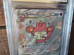 Pokemon vmax gold secret graded art gg37 simisear vstar gx ex sr ar x Card b11 - Image 2