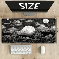for MTG Playmat TCG Board Game Mat Plus 50 Pcs Card Sleeves, 24 x 14 Table Ma... - Image 2