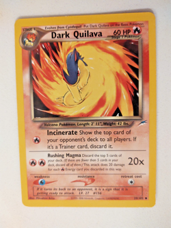 Pokemon TCG Dark Quilava Neo Destiny Card 39/105 Unlimited Uncommon LP - Image 1