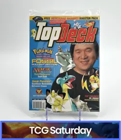 TOP DECK VOL. 1 ISSUE 1 MAGAZINE W/ MTG MERCADIAN MASQUES PACK AND PROMO SEALED - Image 1