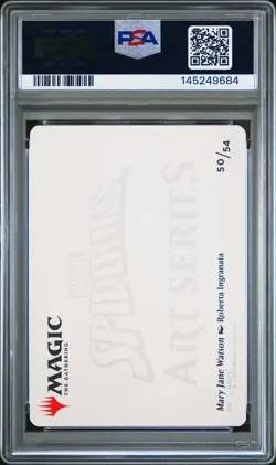 2025 MAGIC: THE GATHERING MARVEL'S SPIDER-MAN ART SERIES MARY JANE WATSON PSA 6 - Image 2